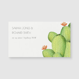 GRÖNT VATTENFÄRGDESERT CACTUS SPARA DATUM