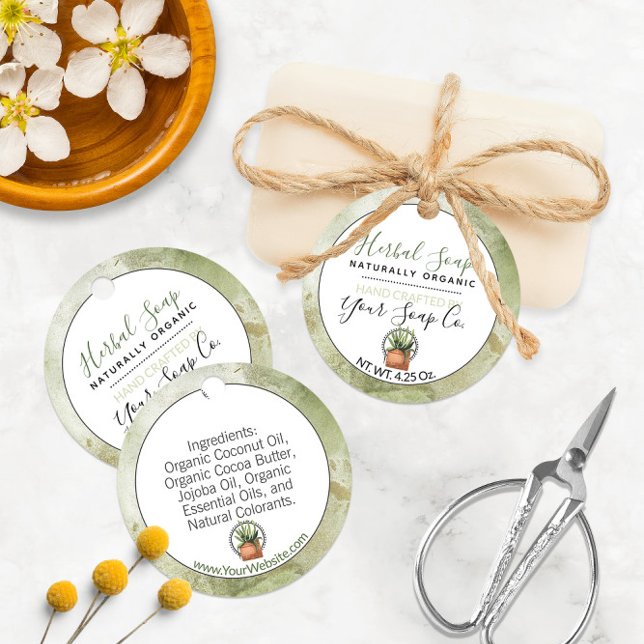 Grönt Vattenfärgsbad och Märkre för att hålla kvar Gåvor Etiketter (Green Watercolor Bath and Body Hang Tags 🧼
)