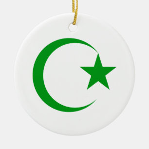 Grönt växande & Star.png Julgransprydnad Keramik