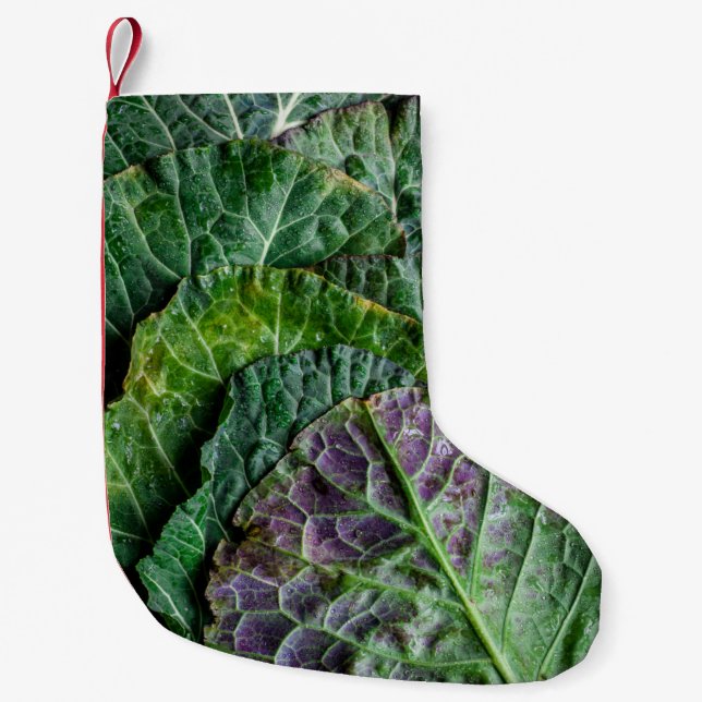 Grönt vegetabilisk liten julstrumpa (Framsidan)