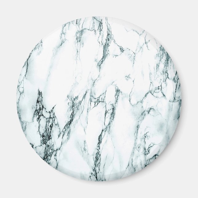 Grönt Vein Marble Titta Magnet (Framsidan)
