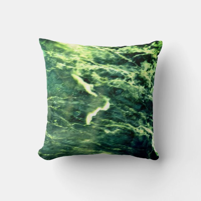 Grönt Verde Alpi Marble Kudde (Framsida)