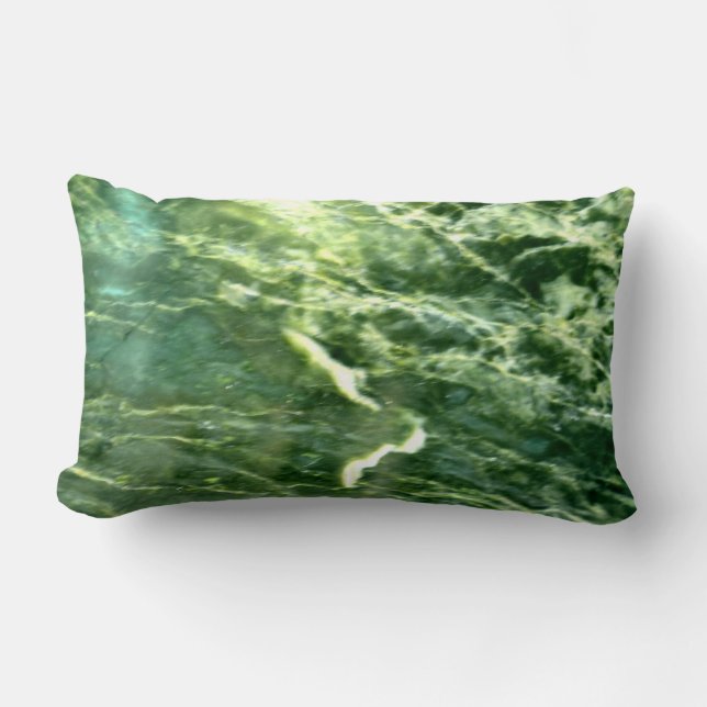 Grönt Verde Alpi Marble Lumbarkudde (Framsida)