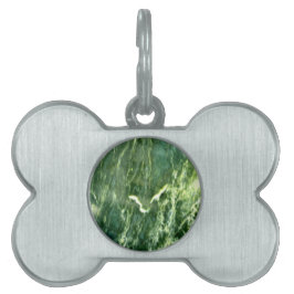 Grönt Verde Alpi Marble Namnbricka Husdjur