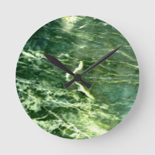 Grönt Verde Alpi Marble Rund Klocka