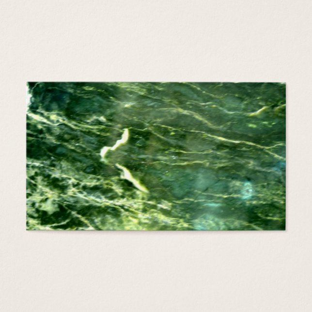 Grönt Verde Alpi Marble Visitkort (Framsidan)