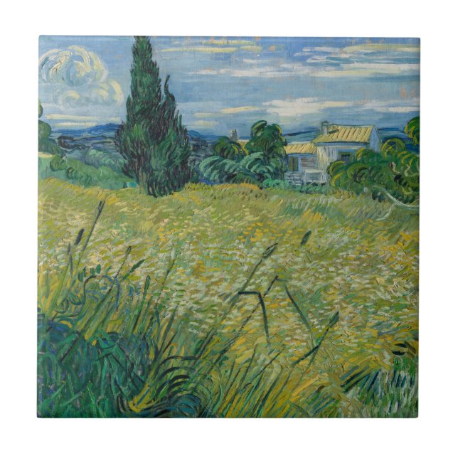 Grönt vete | 1889 kakelplatta (Framsidan)