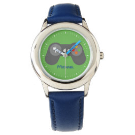 Grönt Video Game Controller Armbandsur