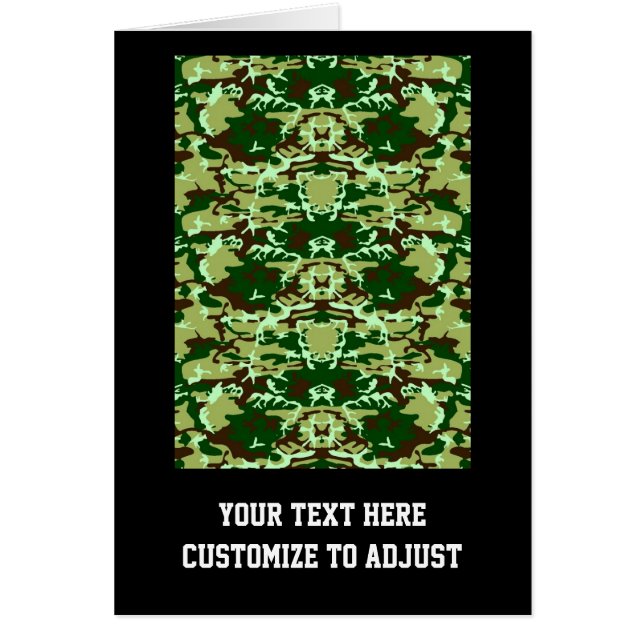 Grönt-videokamera Hälsningskort (Framsidan)