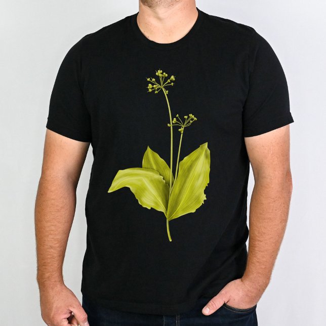 Grönt vild vitlöksväxter botaniskt konst t shirt (Skapare uppladdad)