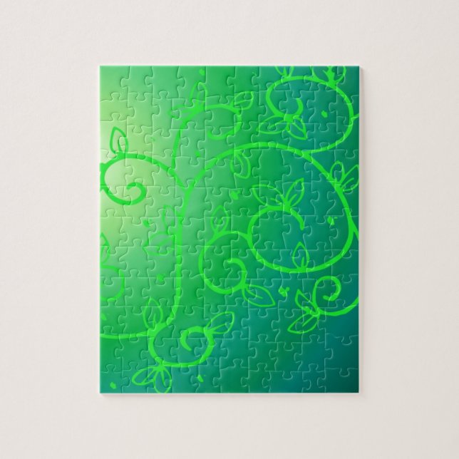 Grönt Vines Irish Tur Ireland Plant Flowers Art Pussel (Vertikal)