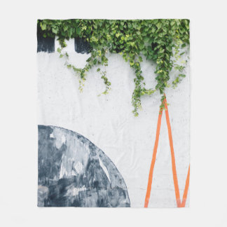 GRÖNT VINES ON WALL FLEECEFILT