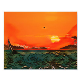 Grönt Vinkarare Fototryck