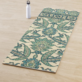 Grönt Vintage Arabiska Botaniska Mönster