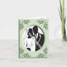 grönt Vintage-fotomall ram tackkort 