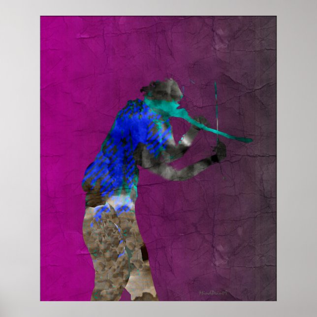 Grönt Violin Poster (Framsidan)