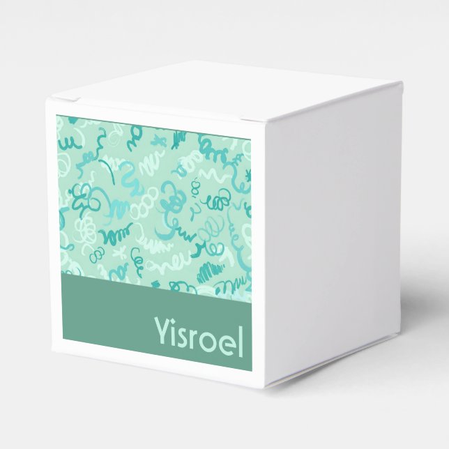 Grönt Visar upp sherin-förmånslåda Presentaskar (Framsidan Sidan)