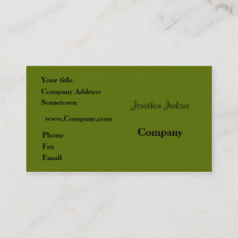 Grönt Visitkort