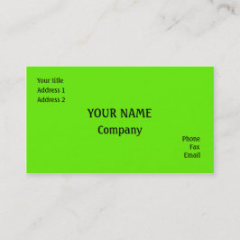 Grönt Visitkort