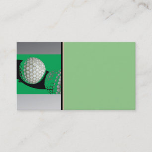 grönt visitkortsmall golf boll-fotokonst visitkort