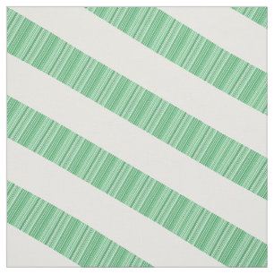 Grönt Vit diagonal Modern Rand Fabric Tyg