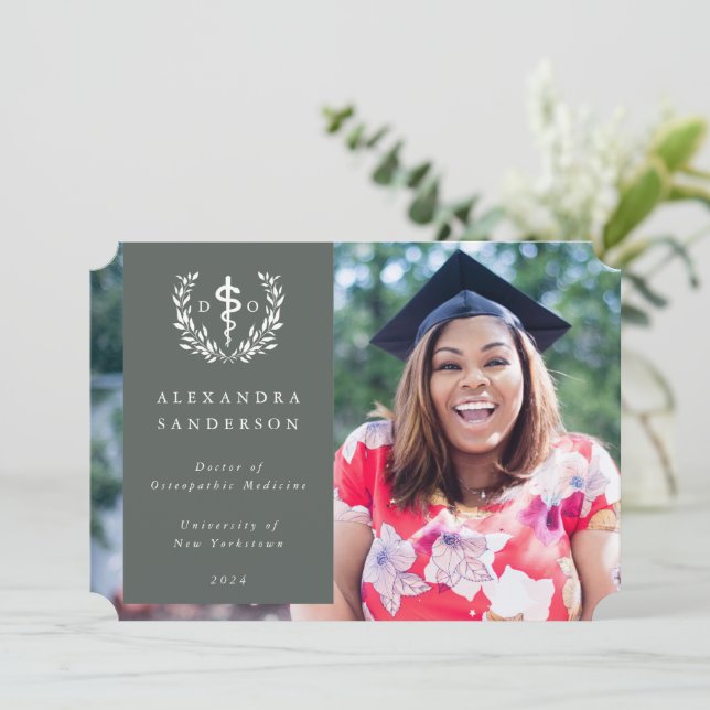 Grönt+Vit Doktor i foto av osteopatisk medicin Meddelande (Stående Fram)