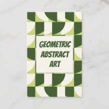 Grönt Vit geometrisk Abstrakt