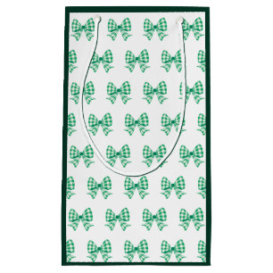 Grönt-vit gingham-buske mönster