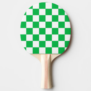 Grönt Vit kontrollerad Mönster Pingisracket