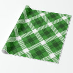 Grönt vit och svart buffel plaid mönster presentpapper<br><div class="desc">Coola jul mönster. Buffalo var i en grönt vit och svart geometrisk mönster.</div>