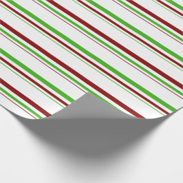 Grönt, vit, röd Färgad jul-Stil Mönster Presentpapper