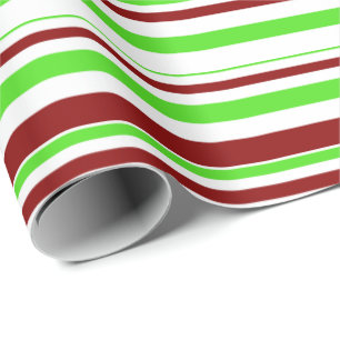 Grönt, vit, röd jul Stil Mönster Presentpapper
