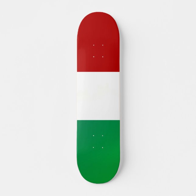 Grönt Vita röda skateboard Bräda 20 Cm (Framsida)