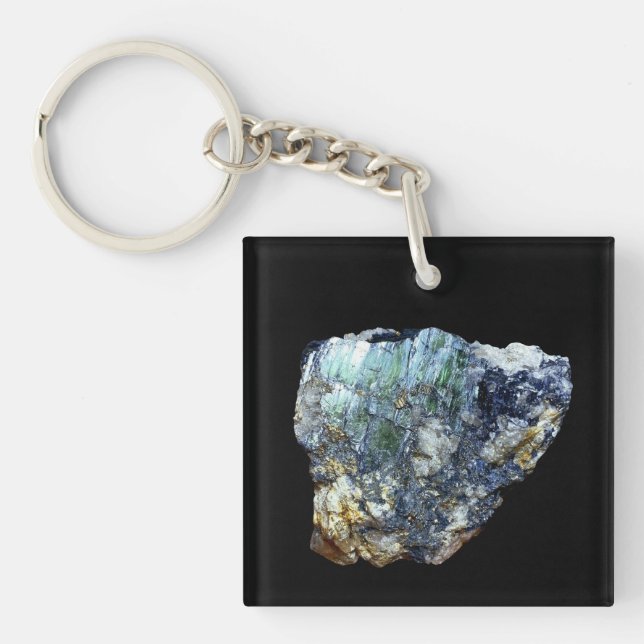 Grönt Vivianite Crystal (Framsidan)