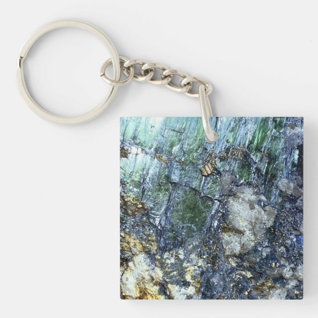 Grönt Vivianite Crystal (Framsidan)