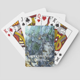 Grönt Vivianite Crystal Casinokort