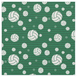 Grönt Volleyball Chevron Patterned Tyg