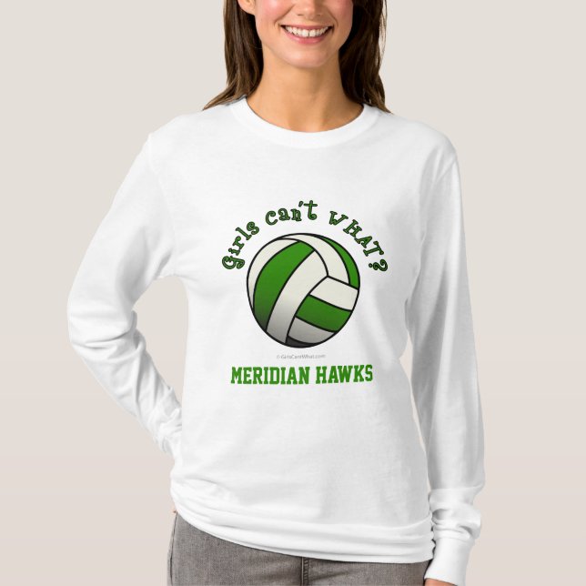 Grönt Volleyball T-shirt (Framsida)