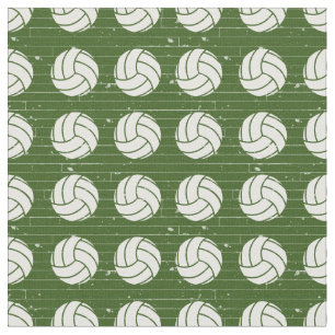 Grönt Volleyball Wood Golv Tyg