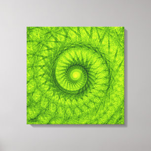 Grönt Vortex Canvas