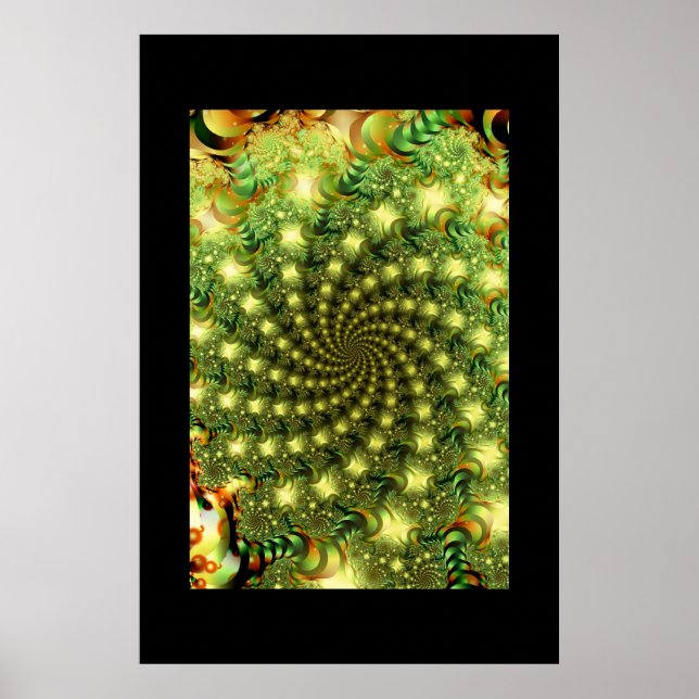 Grönt Vortex Poster (Framsidan)