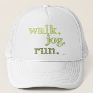 GRÖNT WALK JOG SPRINGA (teckensnitt SHADED) Truckerkeps
