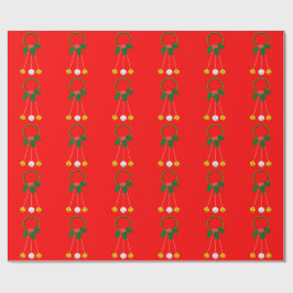 Grönt Wandele and Jingle Klockor Red Wrapping Papp Presentpapper