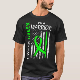 Grönt Warrior Kidney Disease Cerebral Palsy Awaren T Shirt
