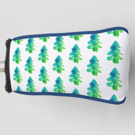 Grönt Watercolor Forest Gräs Träd