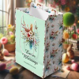 Grönt Watercolor Kor Flowers Christian Påsk