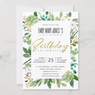 GRÖNT WATERCOLOR WREATH FOLIAGE EVENTUELLT AGE BIR INBJUDNINGAR