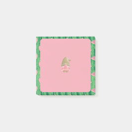 Grönt Watermelon Gnome Post-it Block