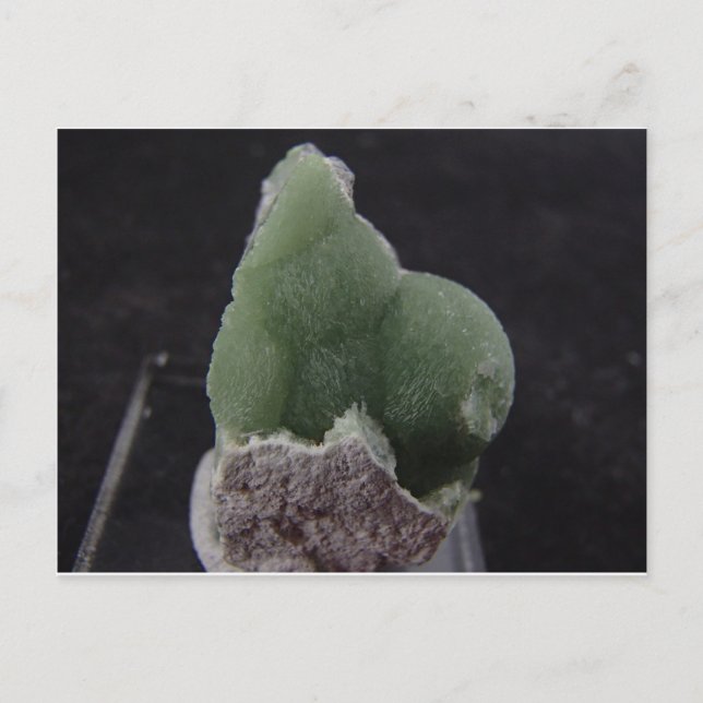 Grönt Wavellite-vykort Vykort (Framsida)