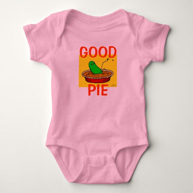 Grönt Weenii "Bra Paj" Baby One Biet Tee (Framsida)